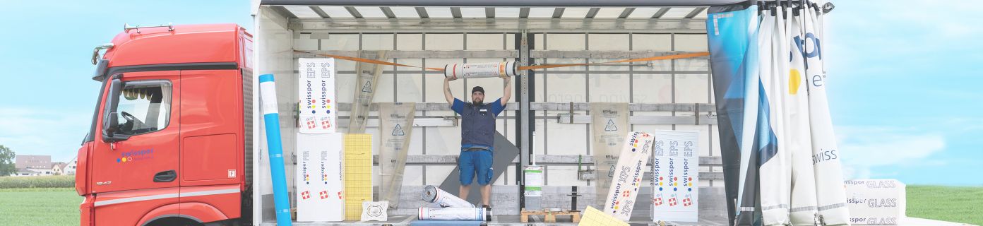 Headerbild LKW Ladung Header warum swisspor