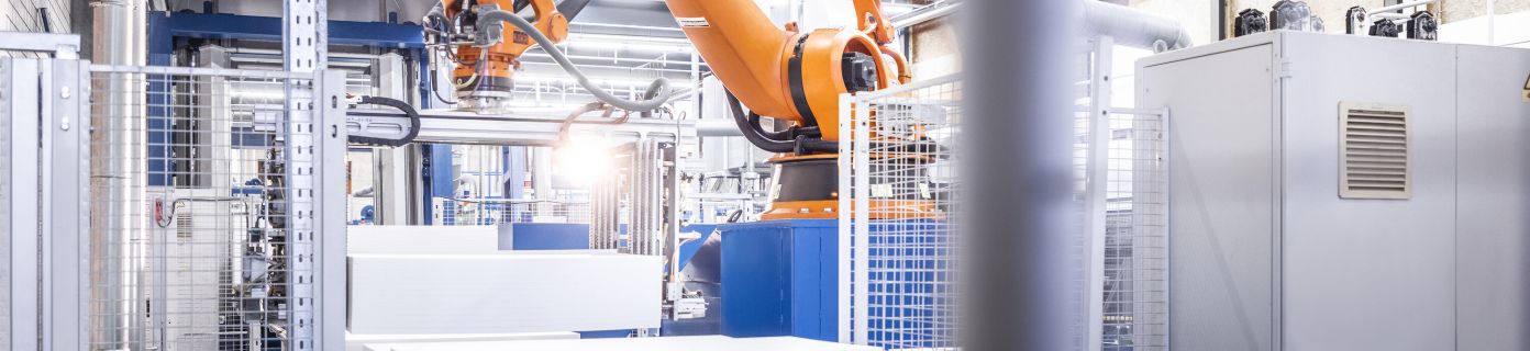 EPS Block auf Maschine EPS Produktion Steinhausen