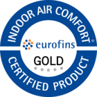 Label Eurofins Gold zertifiziertes Produkt Indoor Air Comforz Eurofins Gold