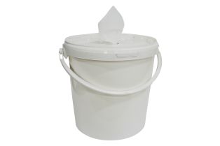 FlüssigKS Werkzeug Kunststoffeimer mit Papierreinigungstüchern