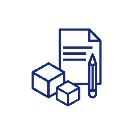 Icon Materialstückliste weiss Icon Materialstückliste weiss