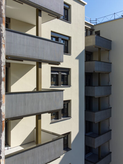 Referenz WDVS-Fassade mit swissporTERA White Schönbühlring Luzern swissporTERA White 3