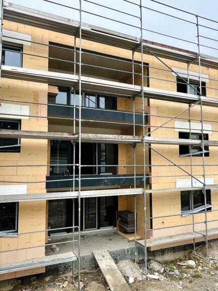 Référence swissporTERA White - Façade ITE Quartier de la Poya - Farvagny