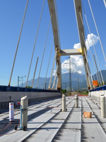 Pont sur le Rhône - Bex Brücke über die Rhône
