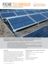 Montage d'installations photovoltaïques (PV) et thermosolaires (TS) sur les toits plats