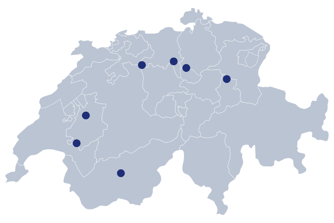 SchweizerKarte_Illustration_swisspor_Standorte SchweizerKarte_Illustration_swisspor_Standorte
