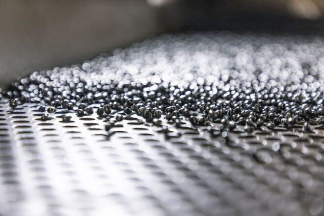Granules pendant la production