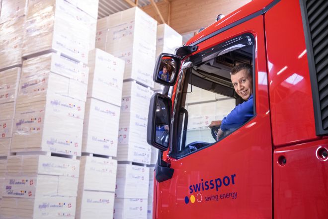 Camionista in magazzino Magazzino Boswil