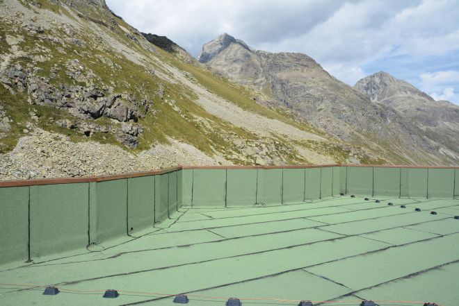 Prima fase completata Vista dall'alto dell'interno della torre