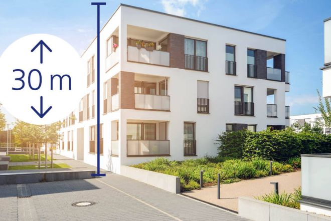 Altezza dell'edificio 30 m TERA Applicazione anti incendio 30 m