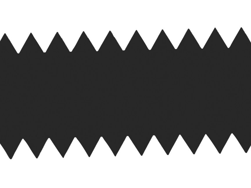 Etanchéité synthétique liquide Outil Lame crantée pour spatule 6mm forme 95 Etanchéité synthétique liquide Outil Lame crantée pour spatule 6mm forme 95