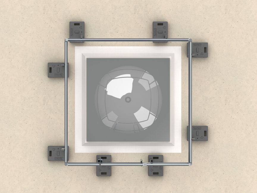 SAFSYS Sistema parapetto RAIL Set lucernario