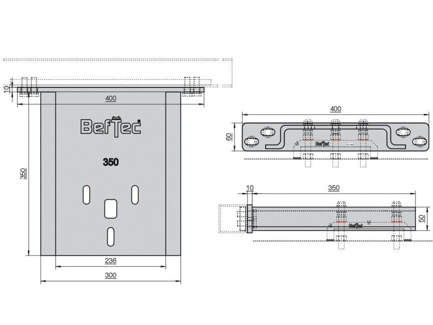 BefTec Console Hutprofil 350
