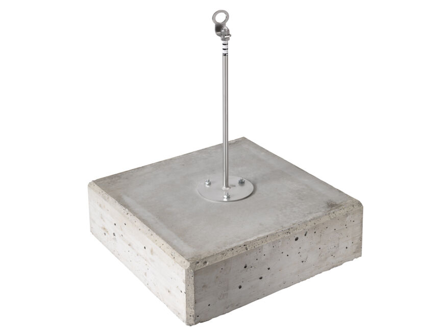 SAFSYS toiture plate point d'ancrage sur b&eacute;ton ZS III-B-S