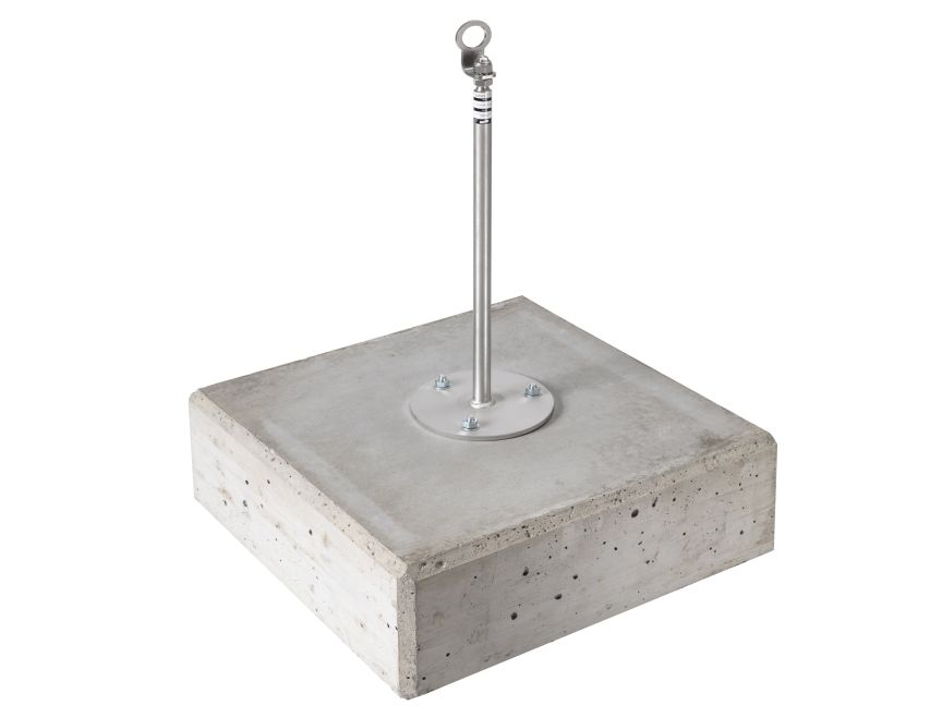 SAFSYS toiture plate point d'ancrage sur béton ESA III-B-S