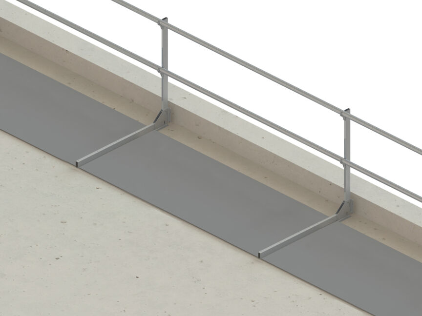 SAFSYS Sistema parapetto RAIL Montante Easy