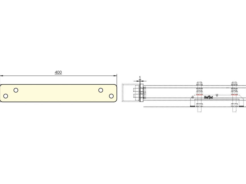 BefTec Hutprofil plaque intercalaire