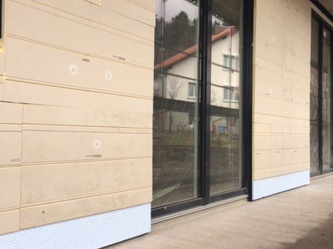 swissporPIR lavorato pronto a ricevere la cassaforma in legno e il rivestimento della facciata Complesso residenziale Gummenhubel