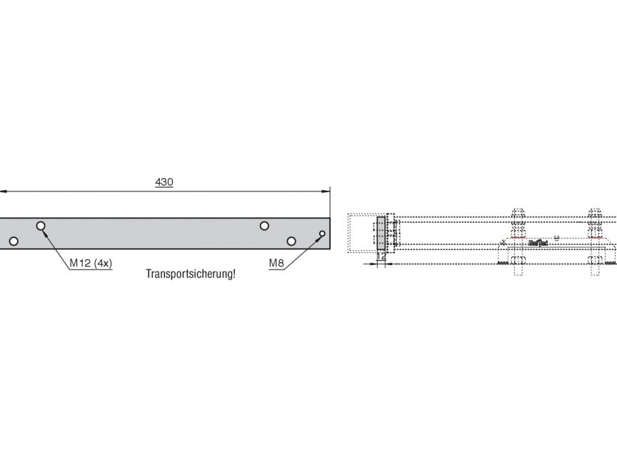 BefTec contropiastra Hutprofil 350