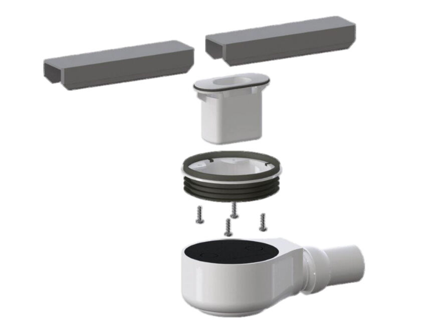 BOARD Ablauftopf Linearer Ablauf, waagerecht