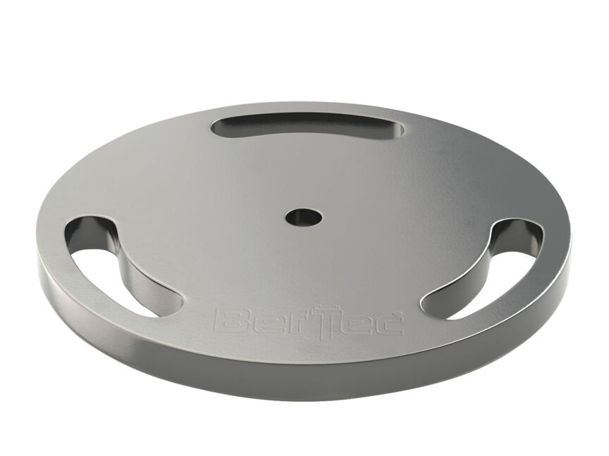 BefTec Flasque rond en acier inox