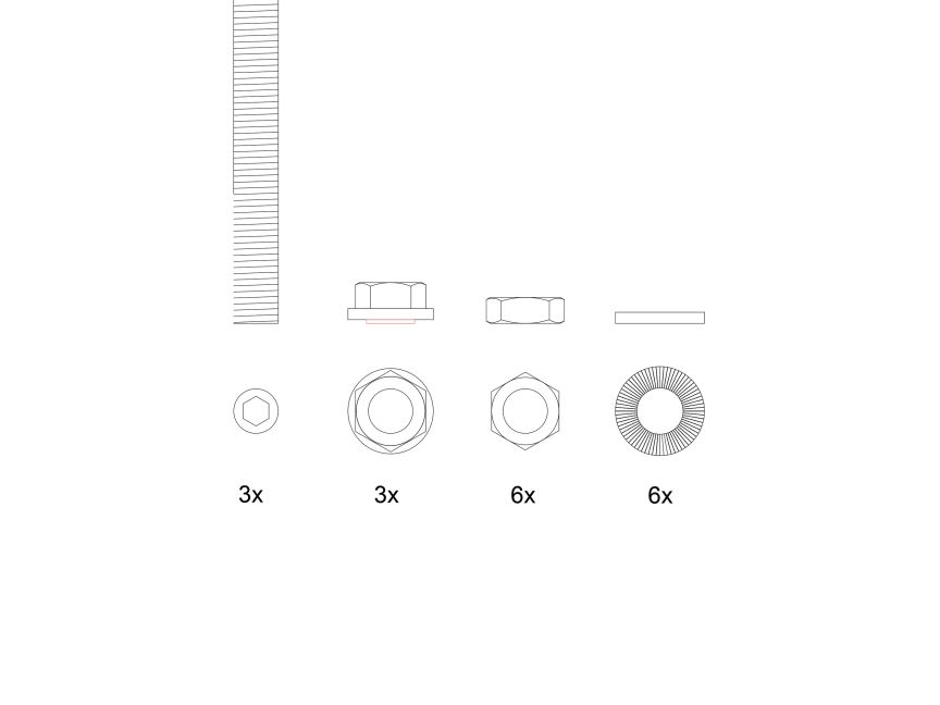BefTec Set di montaggio in acciaio inossidabile per pallone rotondo in acciaio inossidabile BefTec Set di montaggio in acciaio inossidabile per pallone rotondo in acciaio inossidabile