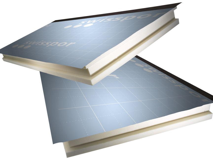 Polyurethanplatte mit diffusionsdichtem Alu - TETTO Alu Polymer - swisspor