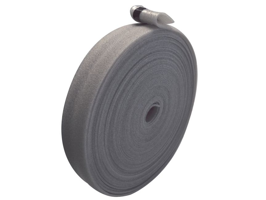 AIROFOM bande de rive avec feuille autocollante gris