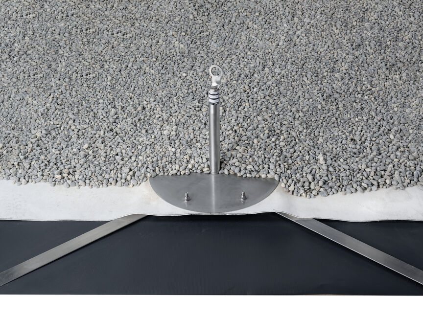 SAFSYS tetto piano punto d’ancoraggio zavorrato per tetto piano AL-ES Easy  SAFSYS tetto piano punto d’ancoraggio zavorrato per tetto piano AL-ES Easy