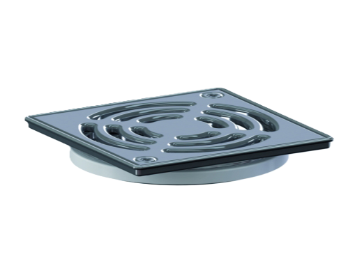 Aufsatz mit Edelstahl-Rost verschraubt