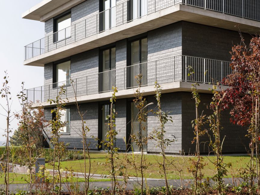 Un nuovo spazio abitativo per dodici famiglie è stato creato nell'ex tenuta di famiglia con circa 7000 metri quadrati di terreno in una bellissima posizione Complesso residenziale Gummenhubel