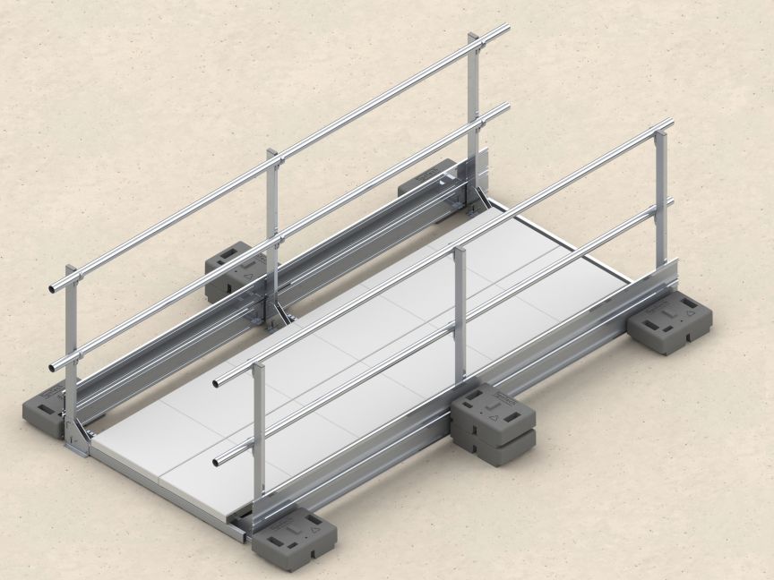 SAFSYS sistema parapetto RAIL Passerella di sicurezza