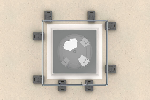 SAFSYS Sistema parapetto RAIL Set lucernario