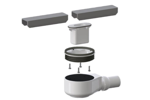 BOARD Ablauftopf Linearer Ablauf, waagerecht