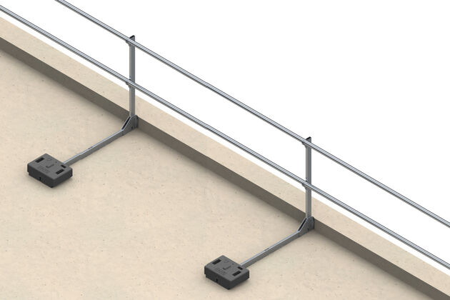 SAFSYS sistema parapetto RAIL Montante standard SAFSYS sistema parapetto RAIL Montante standard