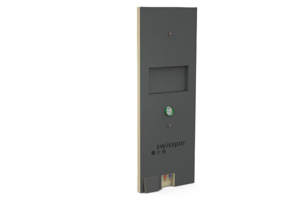 Parete mit Nische und integrierter Technik Parete mit Nische und integrierter Technik