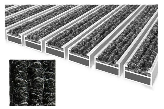 Sauberlaufmatte R Matte mit Textileinlage