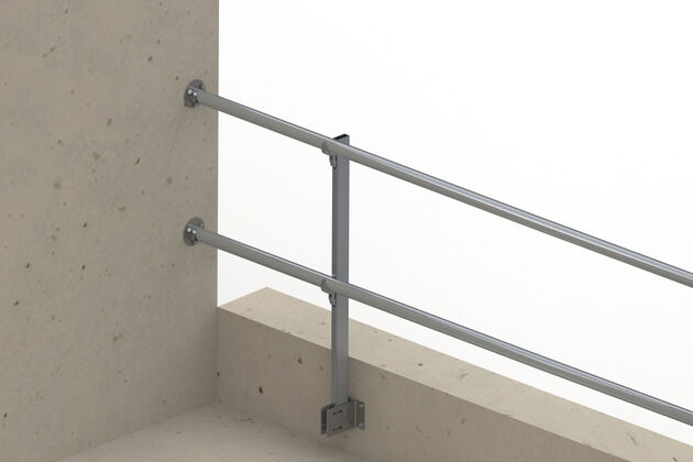 SAFSYS sistema parapetto RAIL Montante a parete SAFSYS sistema parapetto RAIL Montante a parete