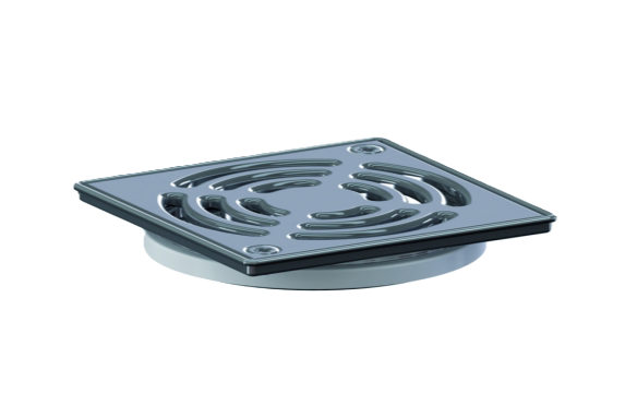 Aufsatz mit Edelstahl-Rost verschraubt