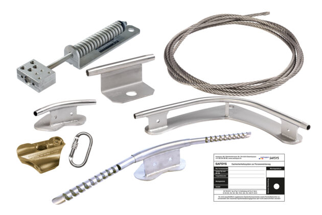 SAFSYS Seilsystem überfahrbar Kombination SAFSYS Seilsystem überfahrbar Kombination