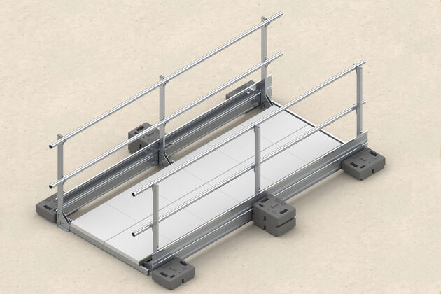 SAFSYS sistema parapetto RAIL Passerella di sicurezza SAFSYS sistema parapetto RAIL Passerella di sicurezza